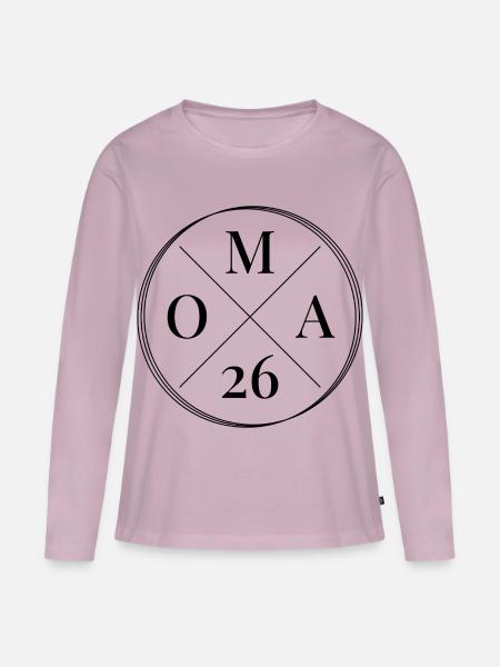 Oma 2026 - Frauen Premium Bio Langarmshirt - Altrosa