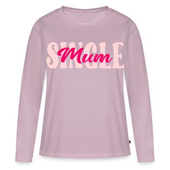 Britische alleinerziehende Mutter - Frauen Premium Bio Langarmshirt - Altrosa - Vorne - Julia (174cm)