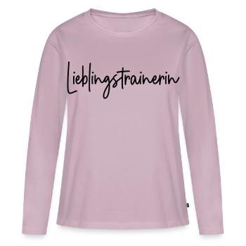 Lieblingstrainerin Trainerin - Frauen Premium Bio Langarmshirt - Altrosa - Vorne - Julia (174cm)