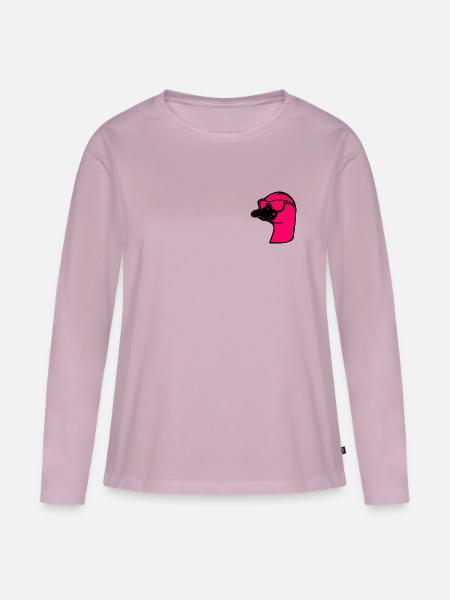 GANS SONNENBRILLE - Frauen Premium Bio Langarmshirt - Altrosa