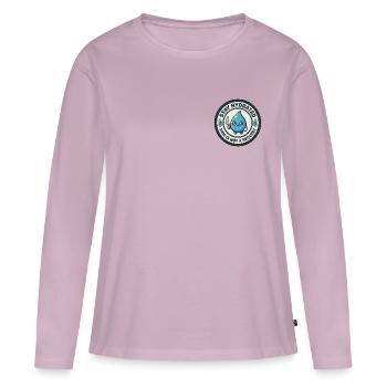 stay hydrated - Women's Premium Organic Long Sleeve Shirt - dusky pink - Front - Julia (174cm)
