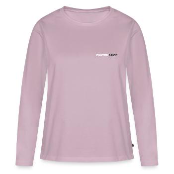 Powder Panic - Frauen Premium Bio Langarmshirt - Altrosa - Vorne - Julia (174cm)