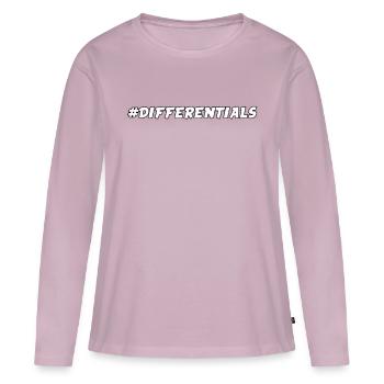 Unterschiede - Frauen Premium Bio Langarmshirt - Altrosa - Vorne - Julia (174cm)