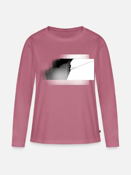 Abstrakte Kletterwand - Frauen Premium Bio Langarmshirt - Mauve
