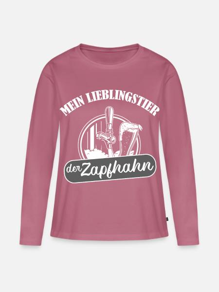 Mein Lieblingszapfhahn - Frauen Premium Bio Langarmshirt - Mauve