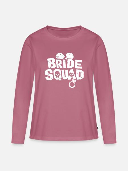 Bride Squad - Frauen Premium Bio Langarmshirt - Mauve