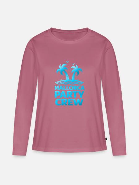 Mallorca Party Crew - Frauen Premium Bio Langarmshirt - Mauve