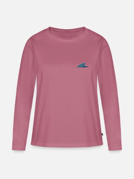 Wave - Frauen Premium Bio Langarmshirt - Mauve