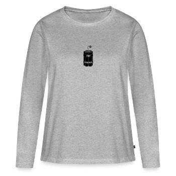Sept bâtons de dynamite brûlants - T-shirt manches longues Premium bio Femme - gris chiné - Devant - Julia (174cm)