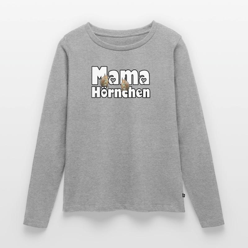 Mama Eichhörnchen Mutter Tier Muttertag Spruch Frauen Premium Bio Langarmshirt