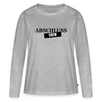 Graduation Crew - Graduation Trip Class 2026 - Women's Premium Organic Long Sleeve Shirt - heather grey - Front - Julia (174cm)
