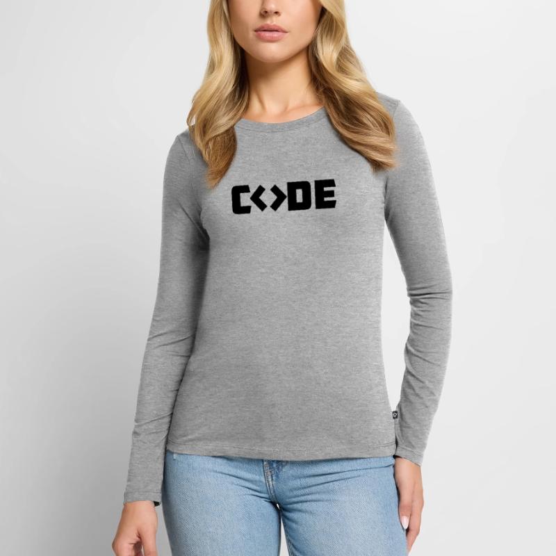 Code du programmeur T-shirt manches longues Premium bio Femme