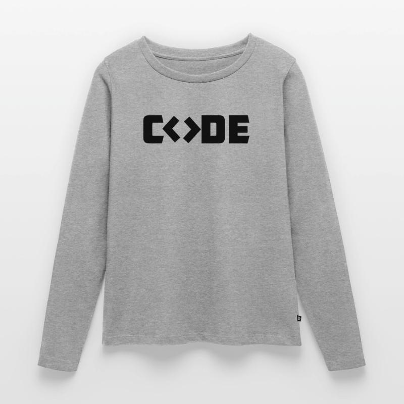 Code du programmeur T-shirt manches longues Premium bio Femme