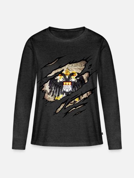 Köln - Frauen Premium Bio Langarmshirt - Anthrazit meliert