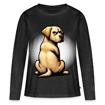 Labrador Labrador owner Labrador lover - Women's Premium Organic Long Sleeve Shirt - heather anthracite - Front - Julia (174cm)