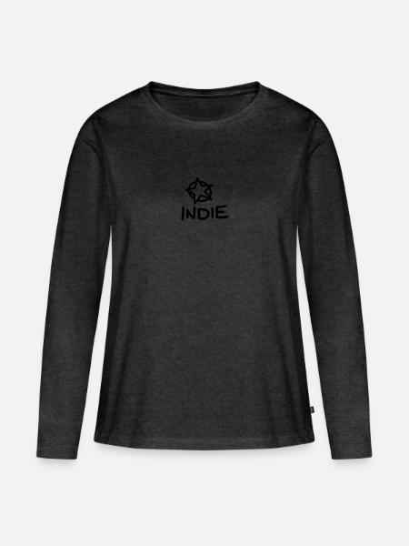 shape - Frauen Premium Bio Langarmshirt - Anthrazit meliert