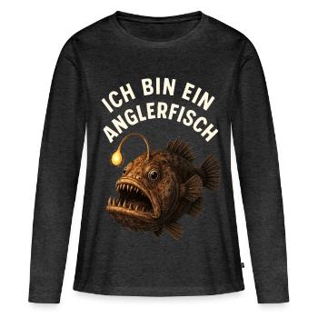Frogfish Costume Fish Sea Creature Carnival - Women's Premium Organic Long Sleeve Shirt - heather anthracite - Front - Julia (174cm)
