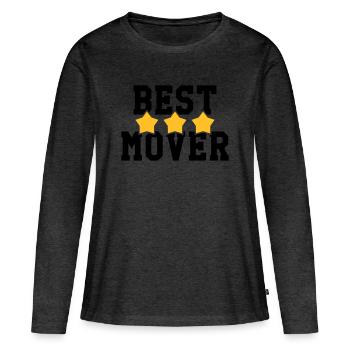 Mover Frachtführer Déménageur Déménagement - Women's Premium Organic Long Sleeve Shirt - heather anthracite - Front - Julia (174cm)