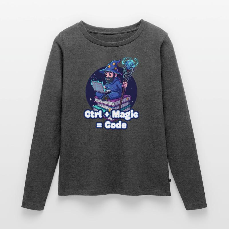 Assistant Ctrl Magic Code T-shirt manches longues Premium bio Femme