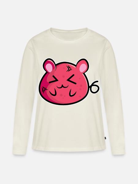 Mausi - Frauen Premium Bio Langarmshirt - Naturweiß