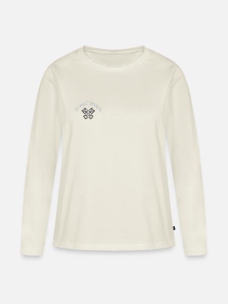 Boosted Lifestyle - Frauen Premium Bio Langarmshirt - Naturweiß