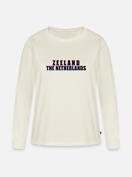 Zeeland Europa - Niederlande - Frauen Premium Bio Langarmshirt - Naturweiß