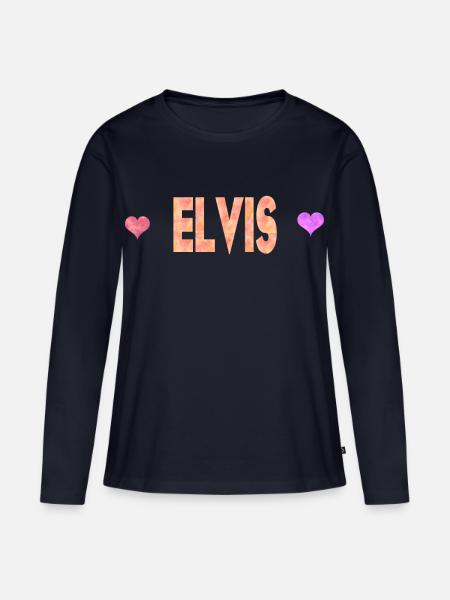 Elvis - Frauen Premium Bio Langarmshirt - Navy