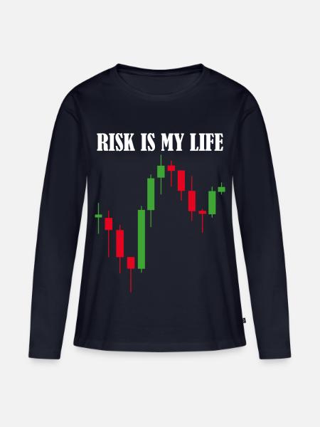 Day Trading Day Trader Aktien Börse Aktienmarkt - Frauen Premium Bio Langarmshirt - Navy