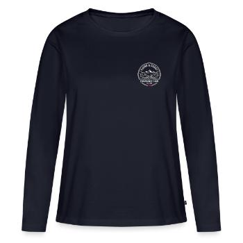 Fjord & Coast Endurance Club - Women's Premium Organic Long Sleeve Shirt - navy - Front - Julia (174cm)