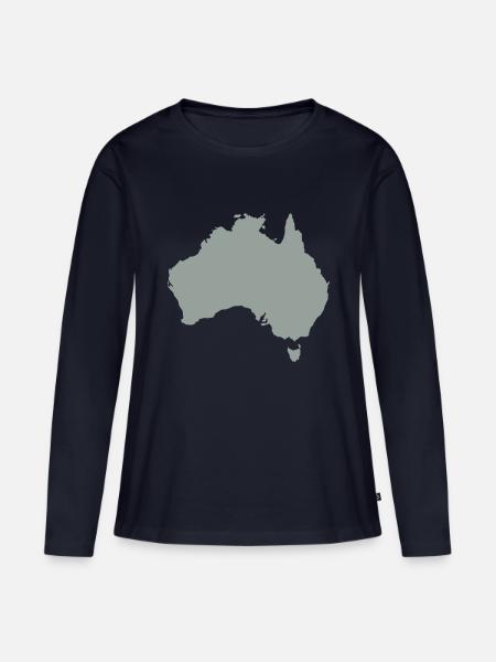 Australien - Frauen Premium Bio Langarmshirt - Navy