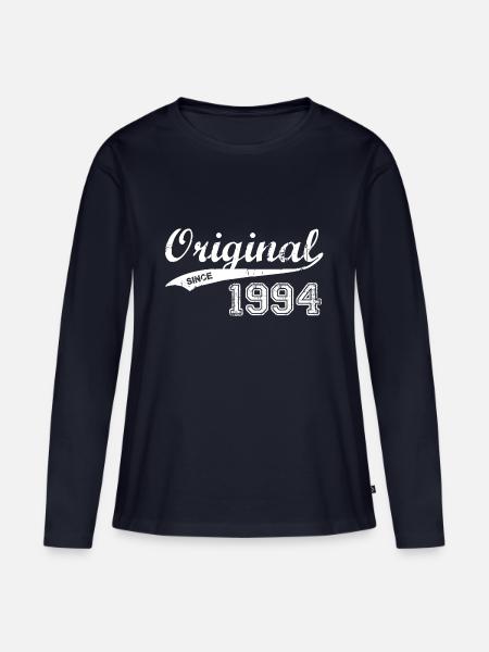 1994 - Frauen Premium Bio Langarmshirt - Navy