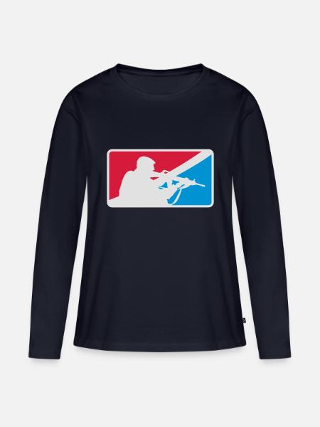 soldier | eSports - Frauen Premium Bio Langarmshirt - Navy