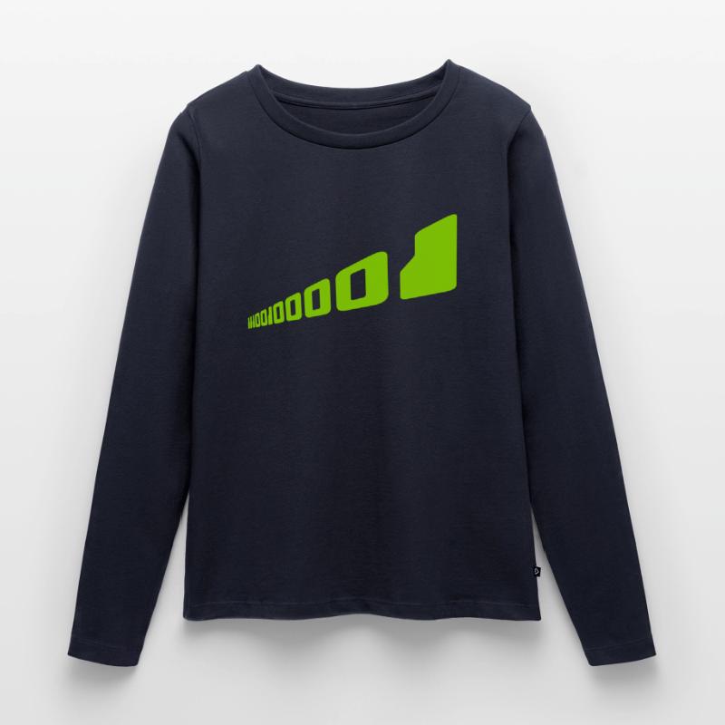 Binary Code Program Language Women's Premium Organic Long Sleeve Shirt