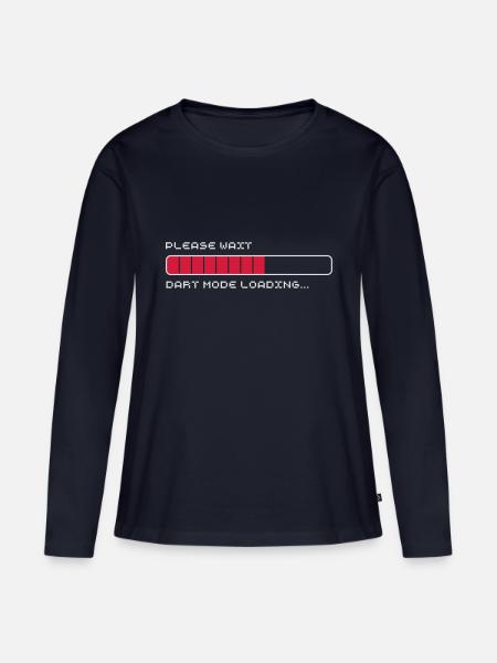 Dart Mode Loading... - Frauen Premium Bio Langarmshirt - Navy