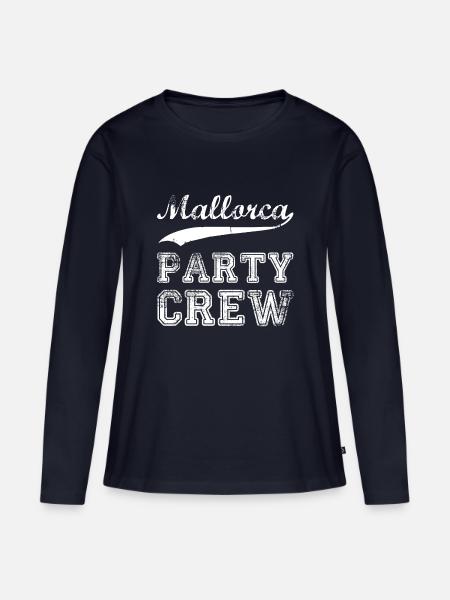 Mallorca - Frauen Premium Bio Langarmshirt - Navy