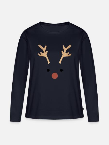 Oh dear - Frauen Premium Bio Langarmshirt - Navy