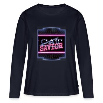 Lover Animals Beagle Owner Gift Dog Friendly - Women's Premium Organic Long Sleeve Shirt - navy - Front - Julia (174cm)