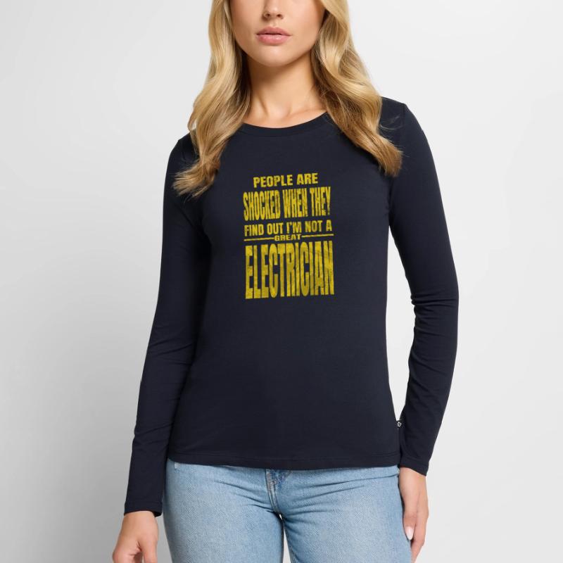 present electronics socket prop bday fun Women's Premium Organic Long Sleeve Shirt