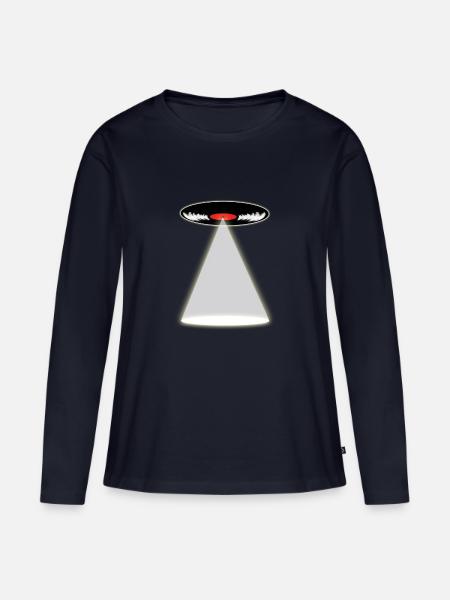 LP U.F.O. - Frauen Premium Bio Langarmshirt - Navy