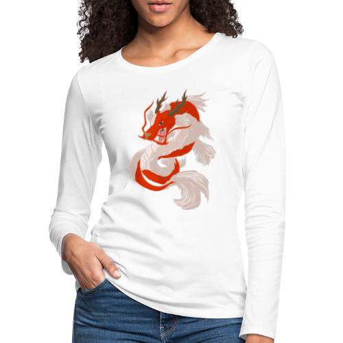 Dragon koi - Maglietta Premium a manica lunga da donna
