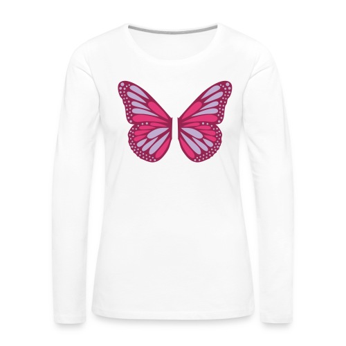 Butterfly Wings - Långärmad premium-T-shirt dam