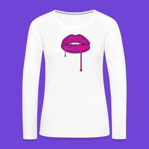 Purple Kiss - Maglietta Premium a manica lunga da donna