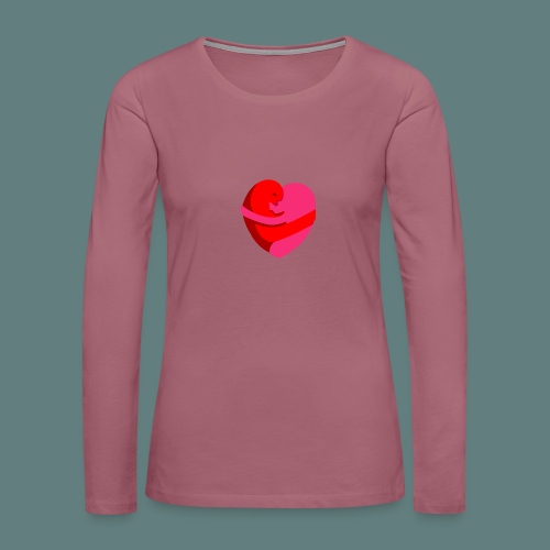 hearts hug - Maglietta Premium a manica lunga da donna
