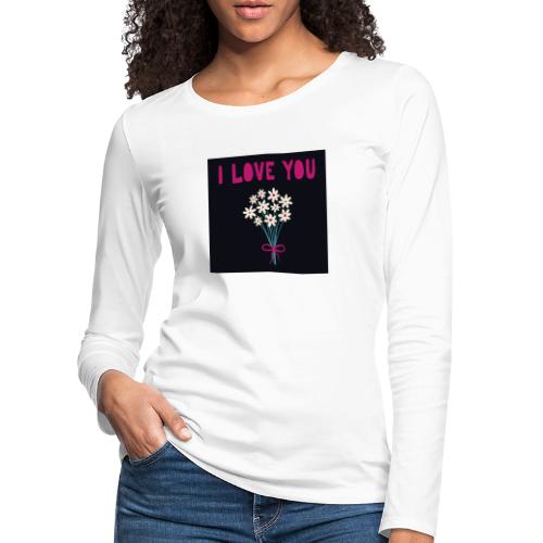 flowers - T-shirt manches longues Premium Femme