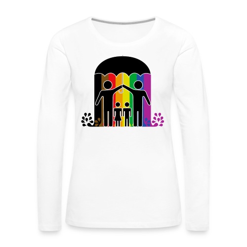 Pride umbrella 3 - Långärmad premium-T-shirt dam