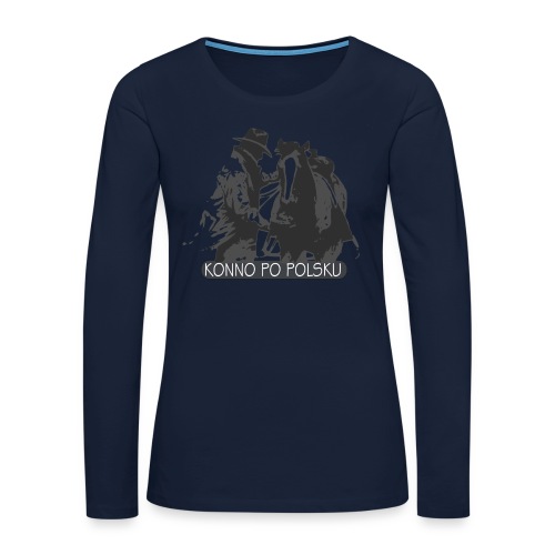 horse2 - Koszulka damska Premium z długim rękawem