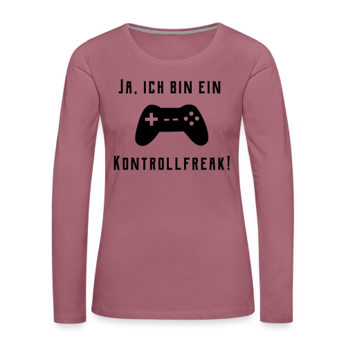 Gamer Controller Kontrollfreak - Frauen Premium Langarmshirt
