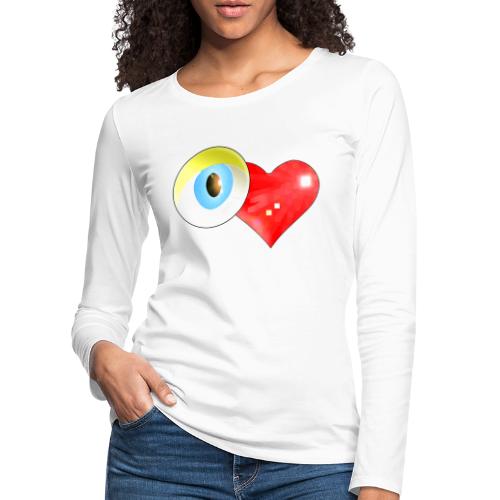 EYE LOVE MANGA - T-shirt manches longues Premium Femme