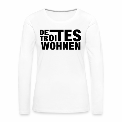 Detroites Wohnen - Dame premium T-shirt med lange ærmer