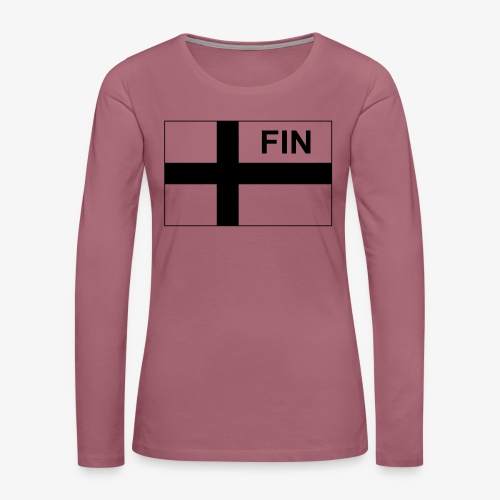 Finnish Tactical Flag FINLAND - Soumi - FIN - Långärmad premium-T-shirt dam